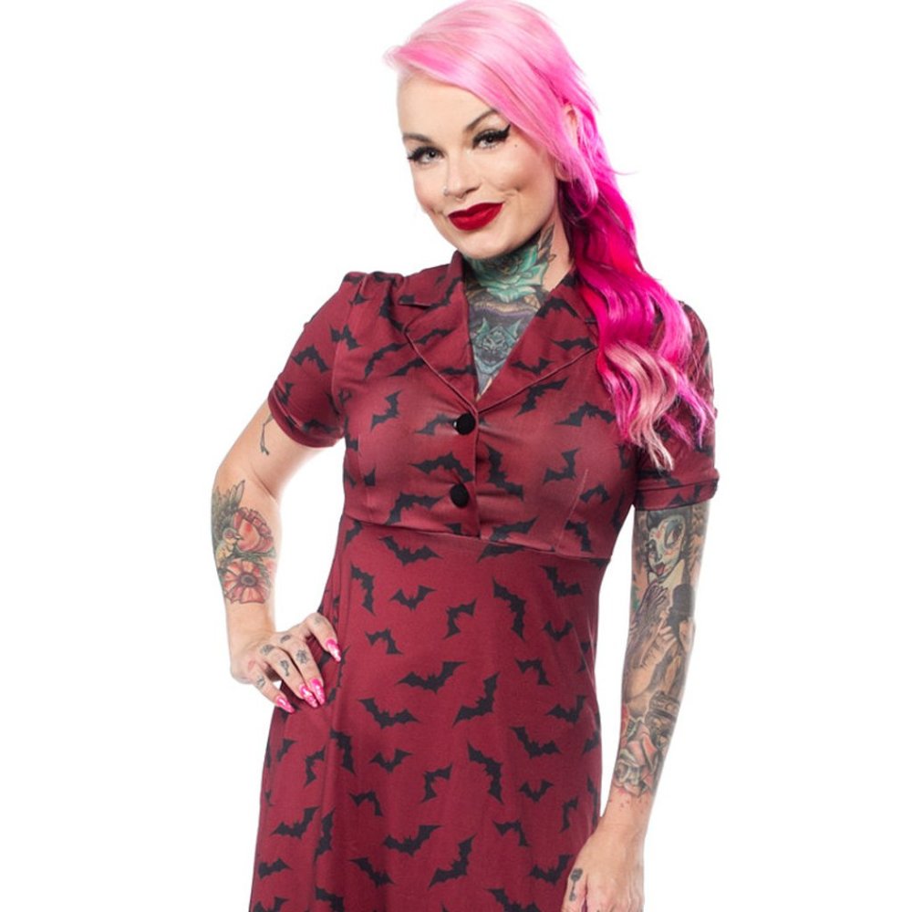 SOURPUSS LUNA BATS ROSIE DRESS
